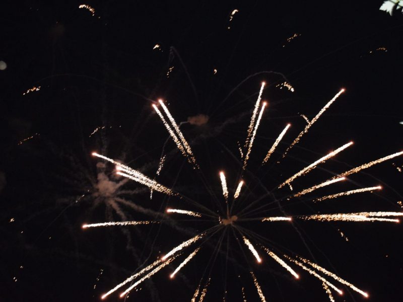 Feux d'artifices lors de la Fête St-Mathieu